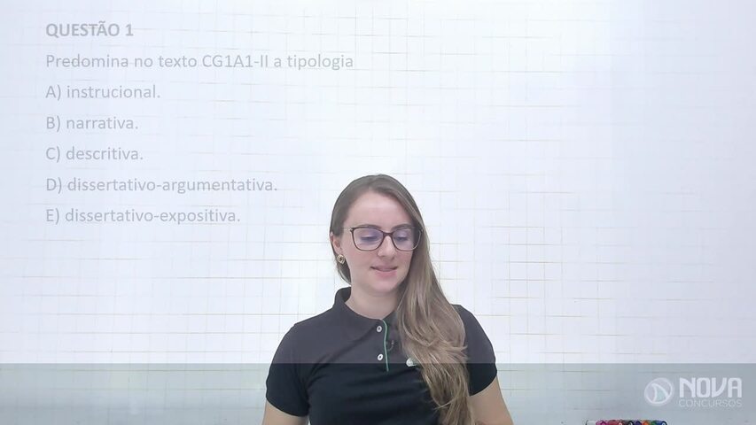 Exercícios sobre Tipologia textual