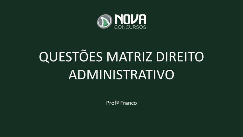 Noções de Direito Administrativo (Franco e Evandro Muzy)