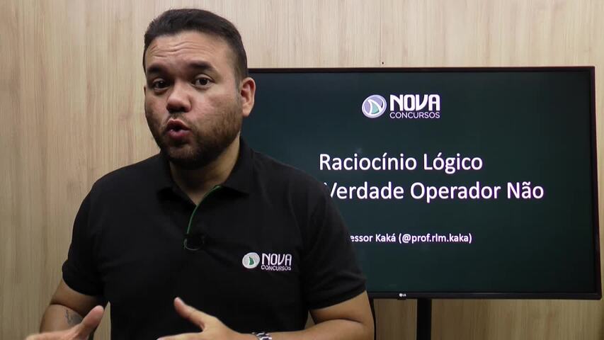 Tabela Verdade do Operador Não